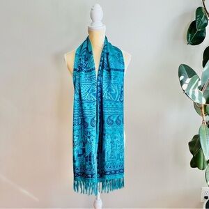 Pure silk scarf hand made in India